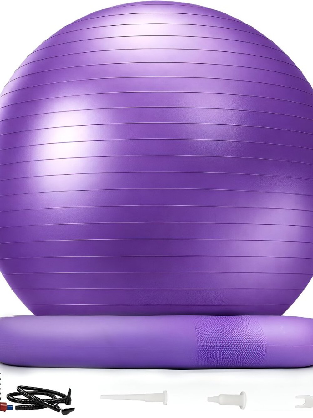 Anti-Burst Pregnancy Yoga Ball with Base, BPA-Free Birthing Ball - A1